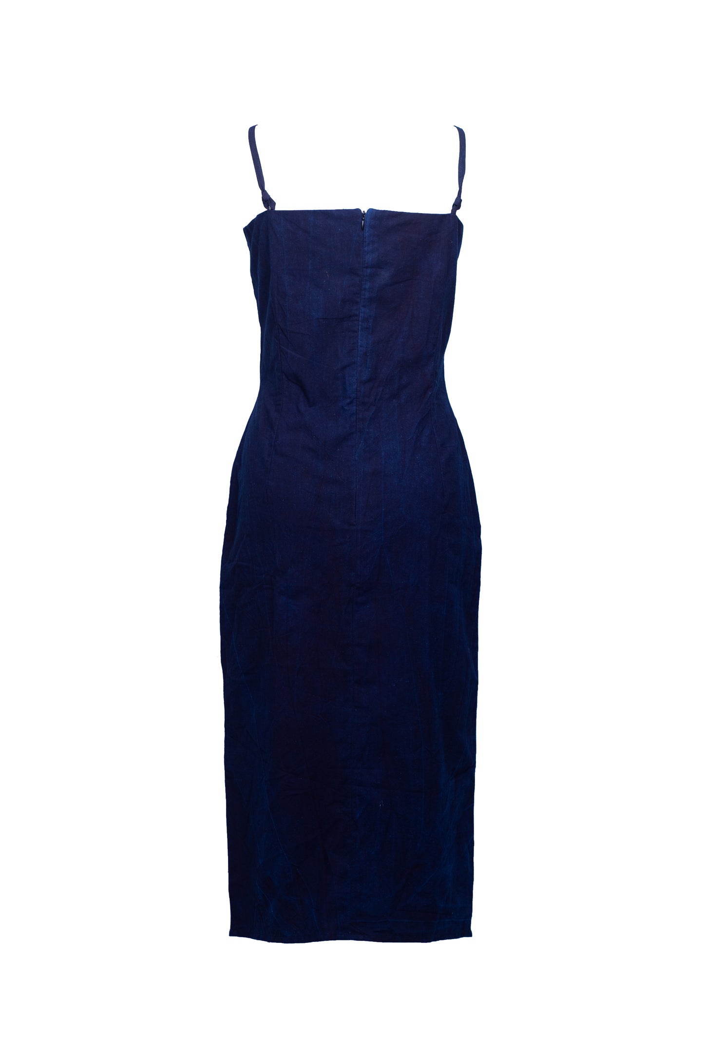 Slip Dress Ava| Indigo blue plain