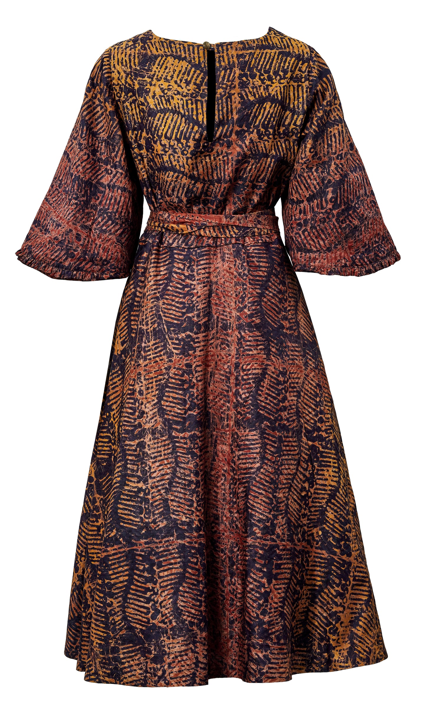 KLEID | BLAU ROT ORANGE