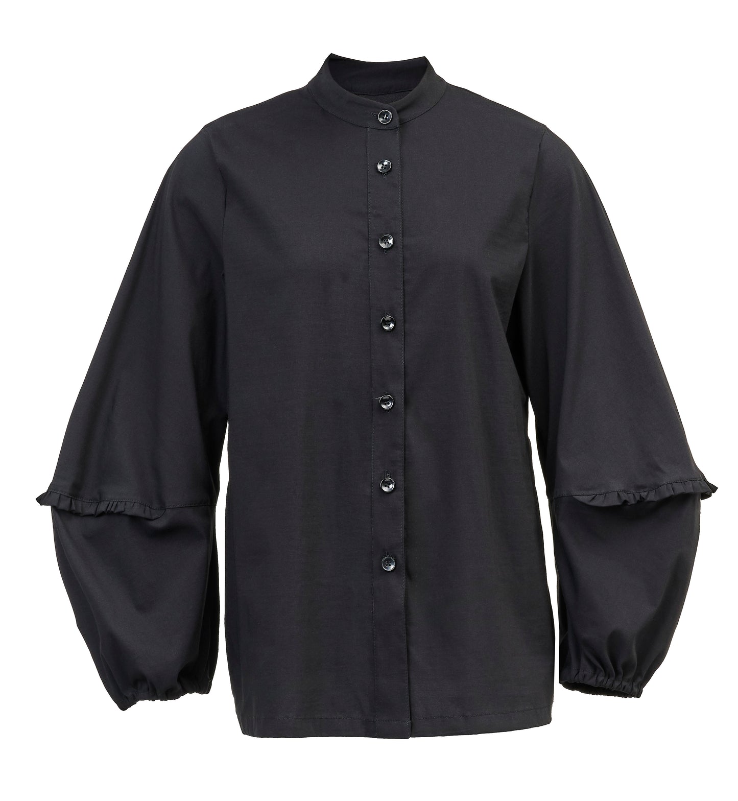Blouse with ruffles