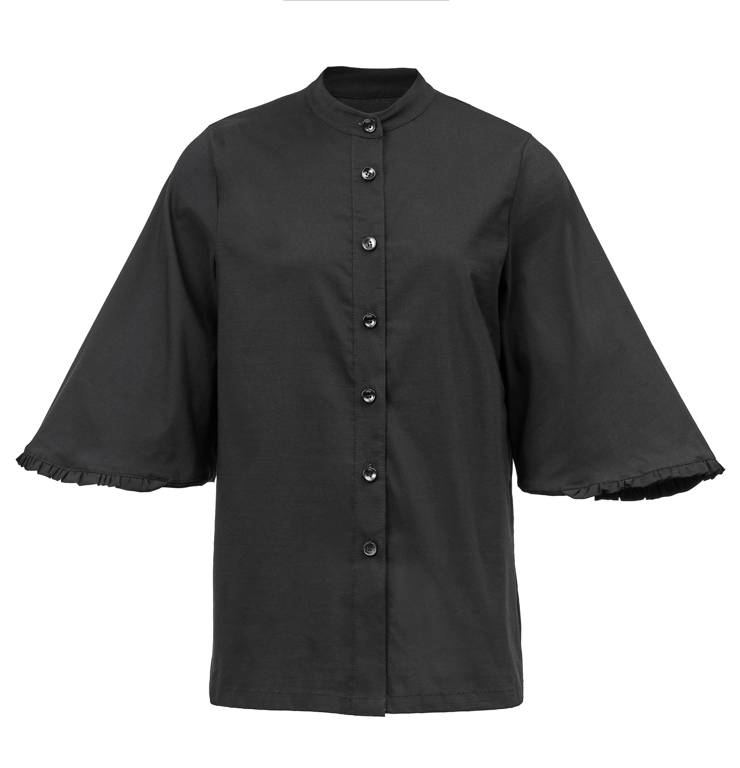 Blouse with ruffles
