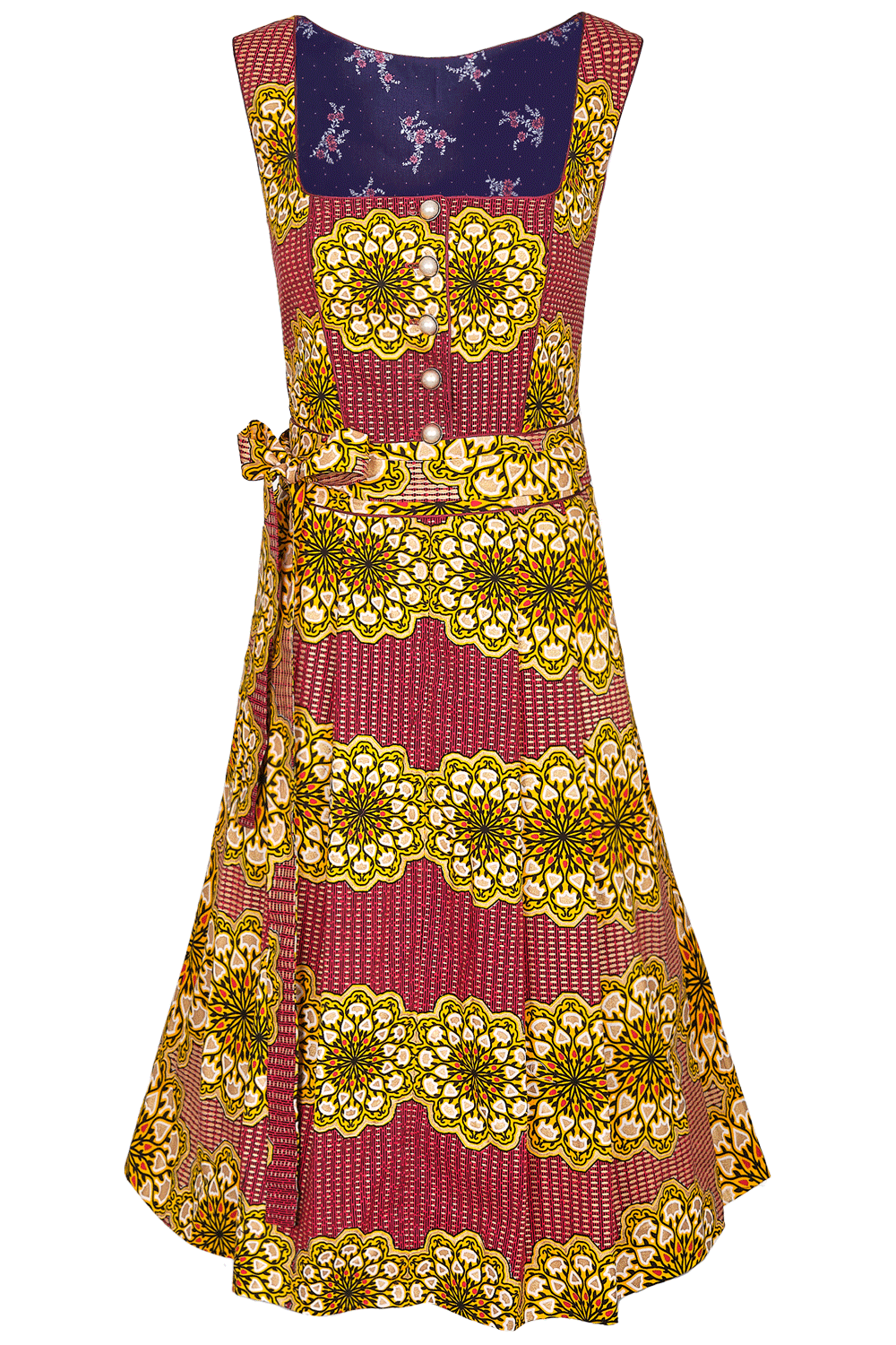DIRNDL TÉRÉ | WINE RED CORN YELLOW
