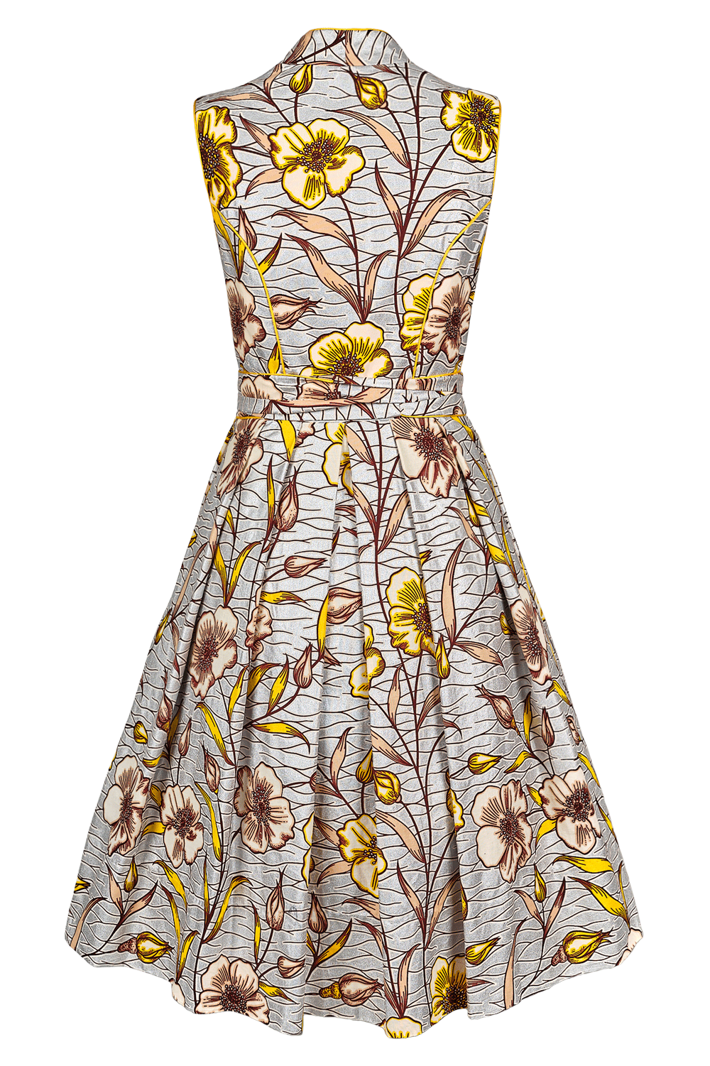 DIRNDL ANNA | FLORAL WAXPRINT SILVER