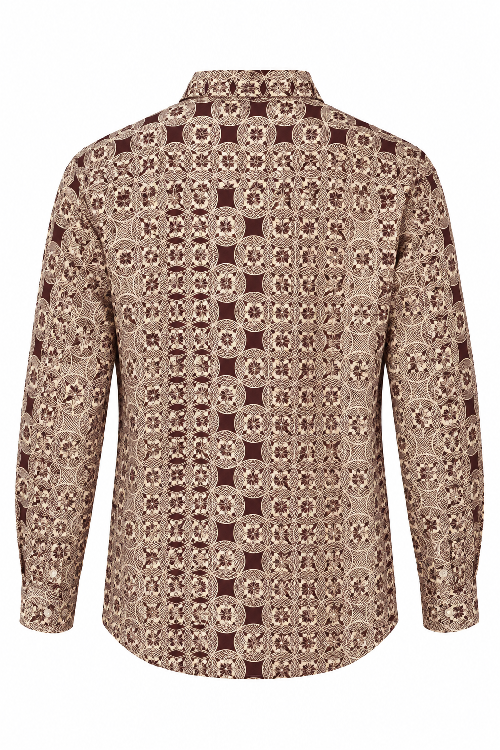 LANGARM HEMD | BEIGE BRAUN