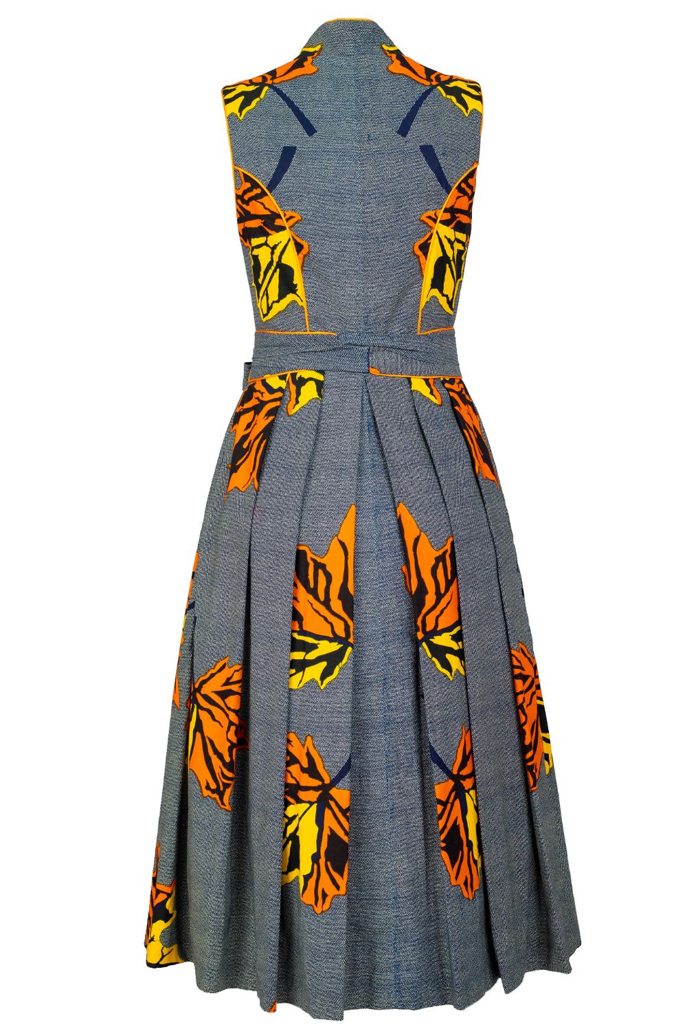 DIRNDL ANNA | GRAU ORANGE