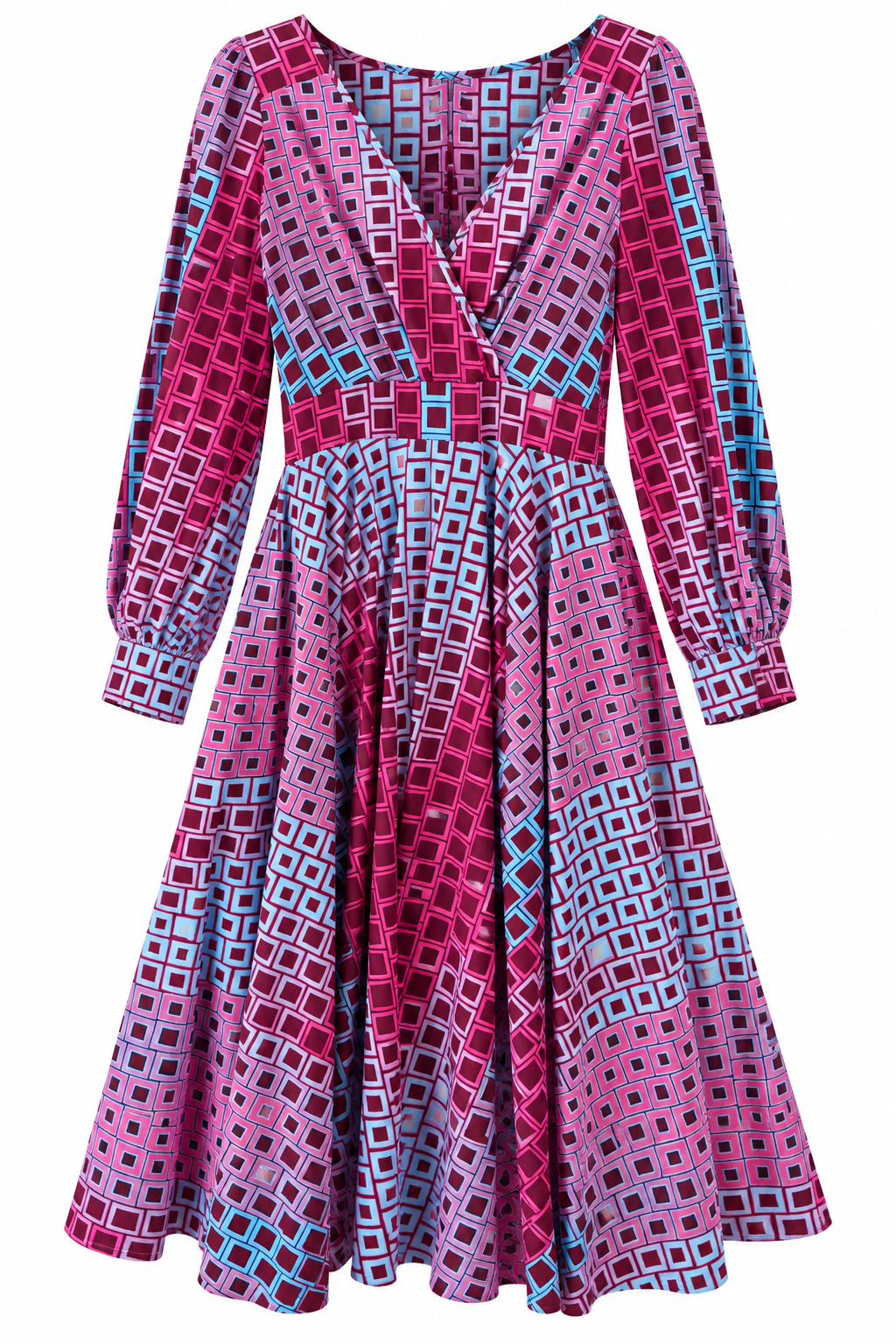 KLEID | BLAU PINK LILA