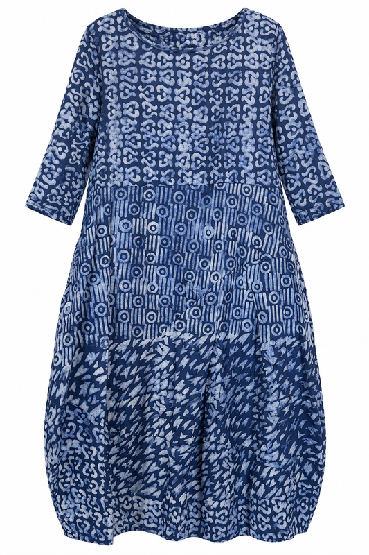 KLEID HABIBTI | BLAU WEISS