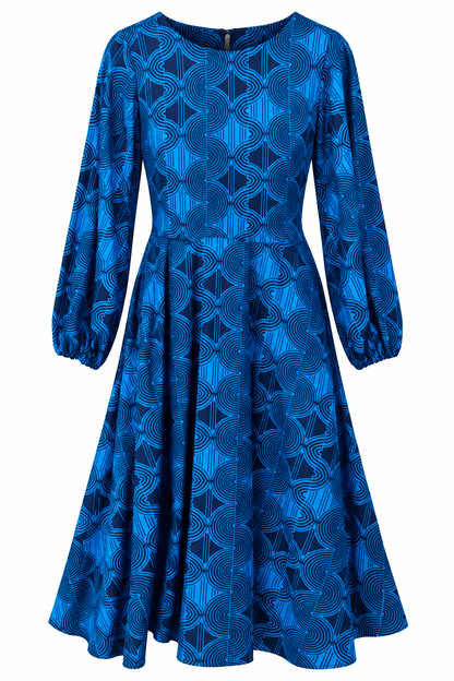 KLEID |  BLAU SCHWARZ