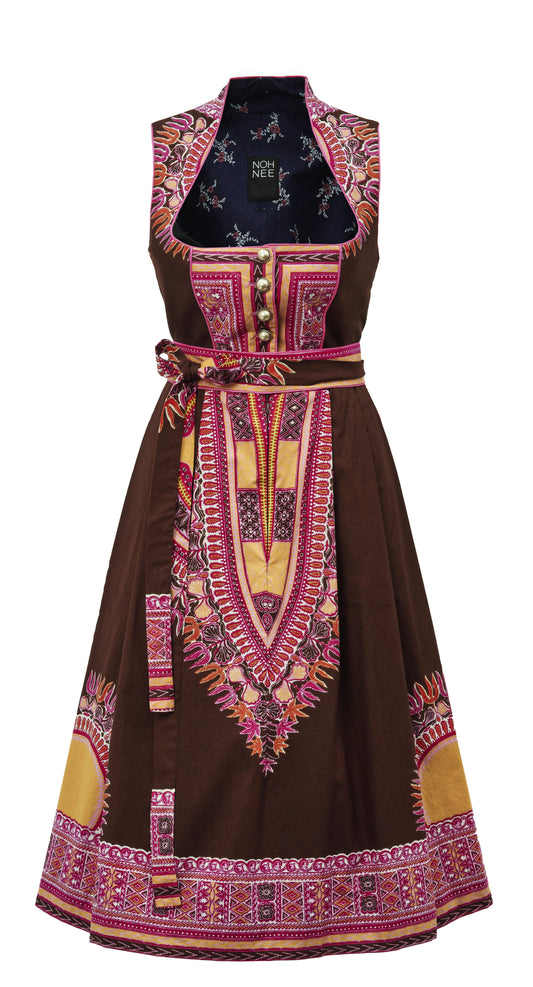DIRNDL ANNA | PINK BRAUNER ANGELINA PRINT