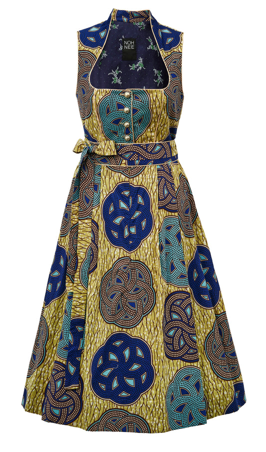 DIRNDL ANNA | GELB BLAU