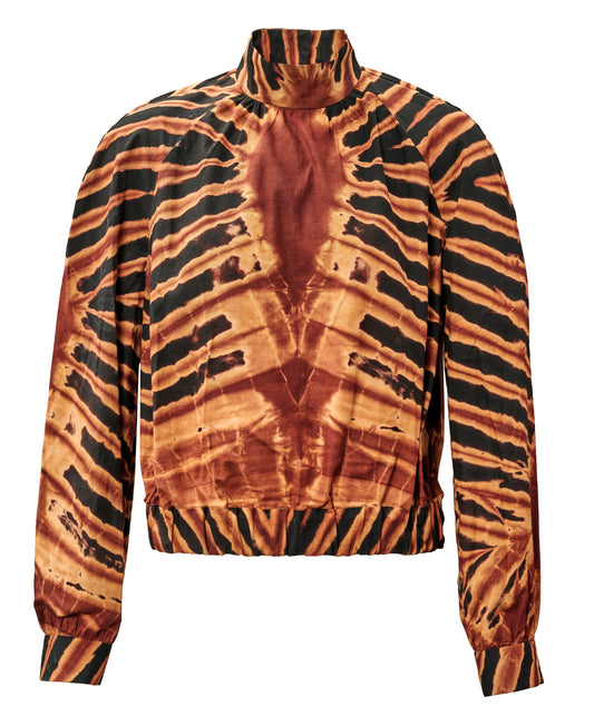 BLUSE | BRAUN SCHWARZ BEIGE