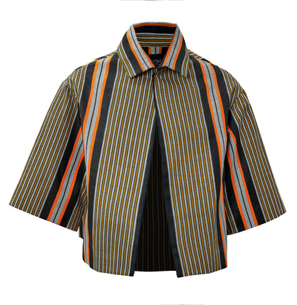 JACKE | ORANGE GRAU SCHWARZ