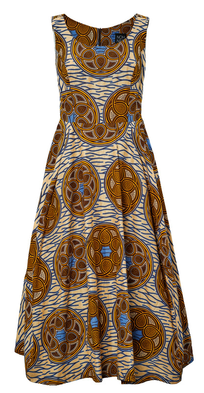 KLEID |  ORANGE BEIGE