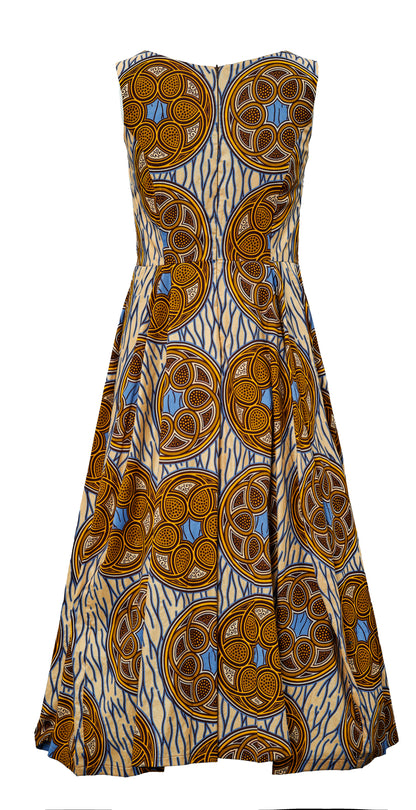 KLEID |  ORANGE BEIGE