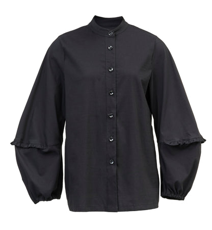 Blouse with ruffles