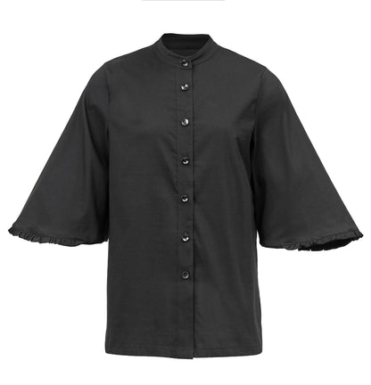 Blouse with ruffles