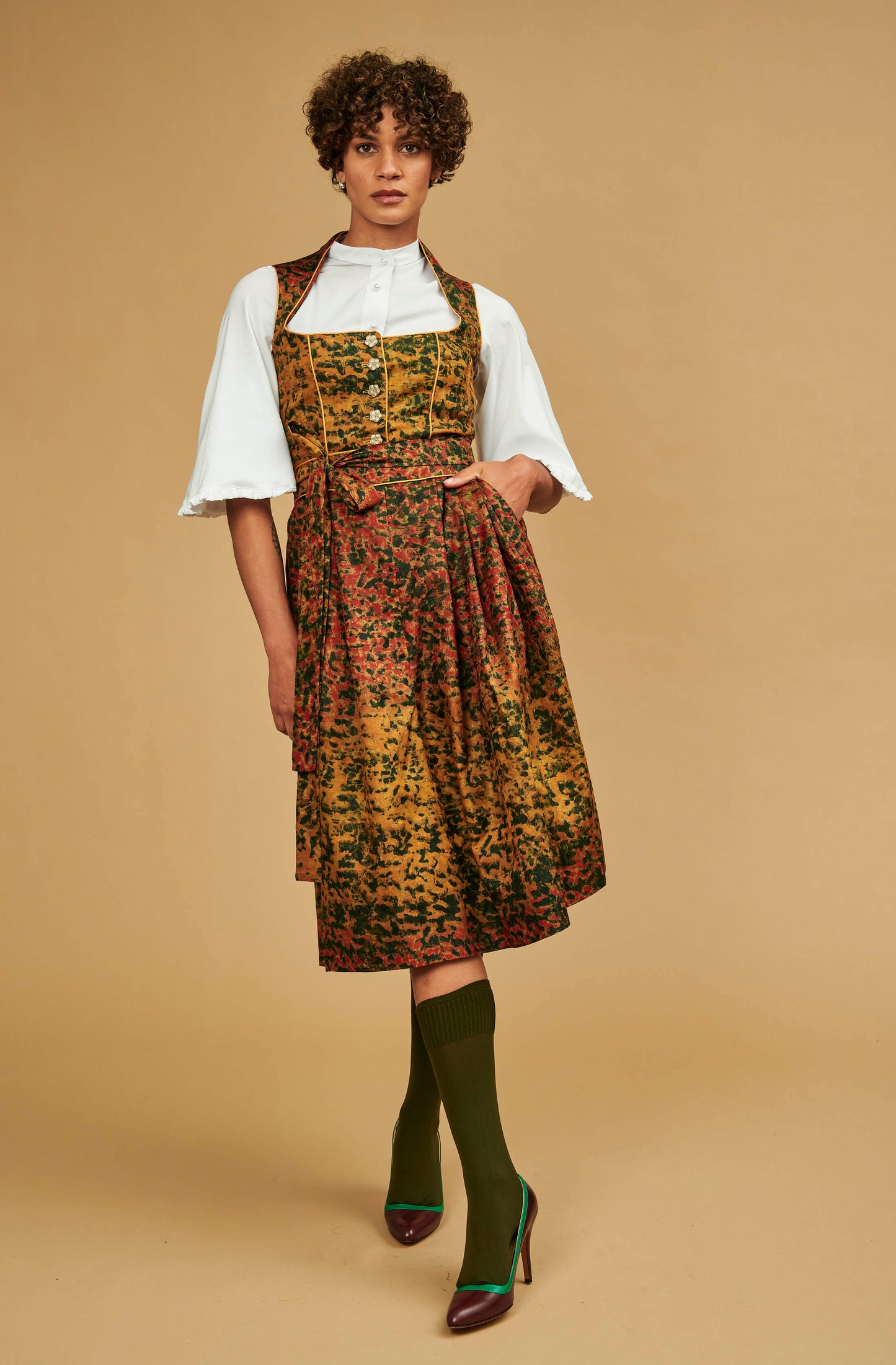 DIRNDL ANNA | GOLD GELB ROT