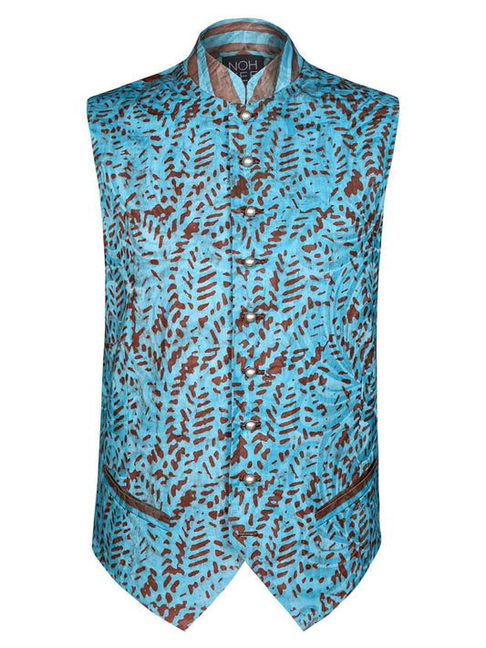WESTE DIALLO | TÜRKIS BRAUN BATIK