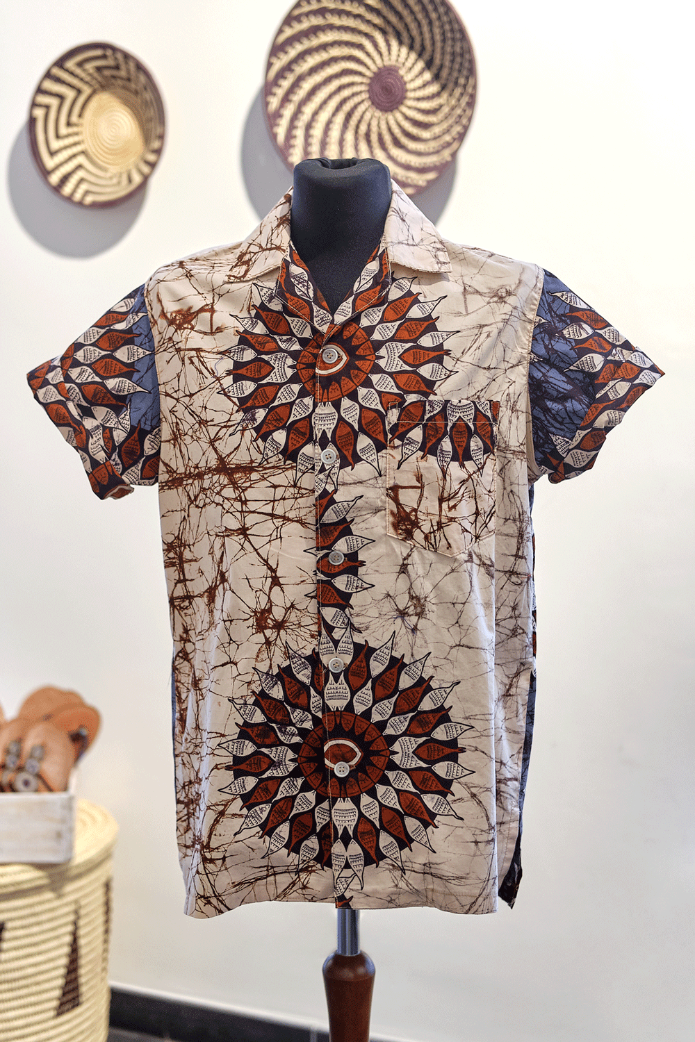 NOH NEE Hawaii Hemd | Beige