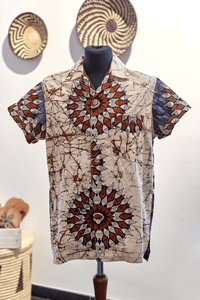 NOH NEE Hawaii Hemd | Beige