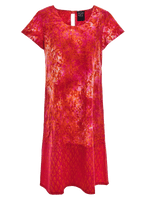 Kleid Karin | roter Batik