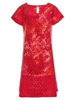 Kleid Karin | roter Batik