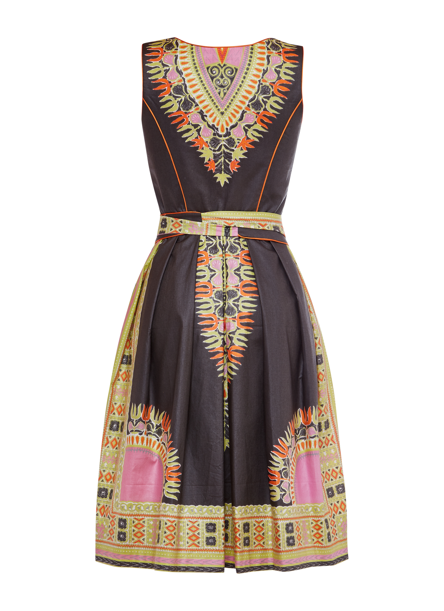 DIRNDL TÉRÉ | GRAU MIT ROSA ORNAMENTEN