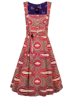 DIRNDL TÉRÉ | WAXPRINT ROT BEIGE