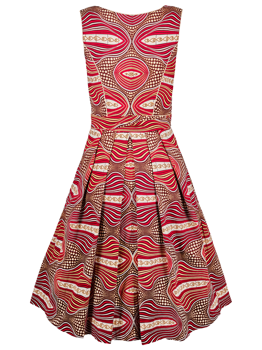 DIRNDL TÉRÉ | WAXPRINT ROT BEIGE