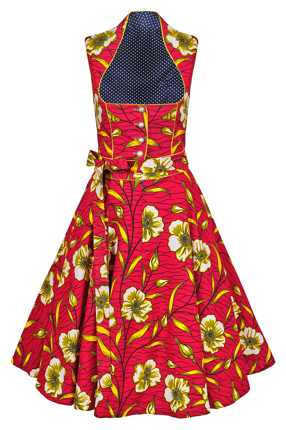 DIRNDL ANNA | FLORALER WAXPRINT ROT