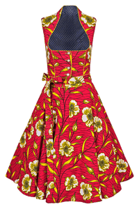 DIRNDL ANNA | FLORALER WAXPRINT ROT