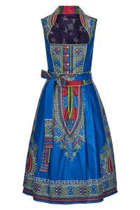 DIRNDL ANNA | BLAUER WAXPRINT