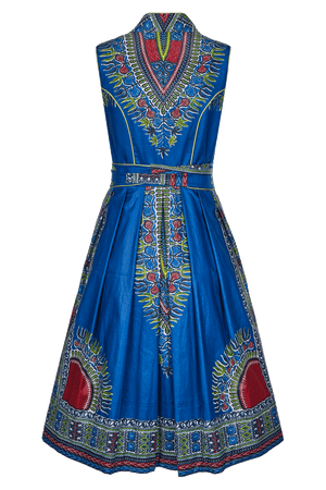 DIRNDL ANNA | BLAUER WAXPRINT