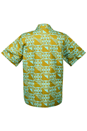 NOH NEE Hawaii Hemd | Grün