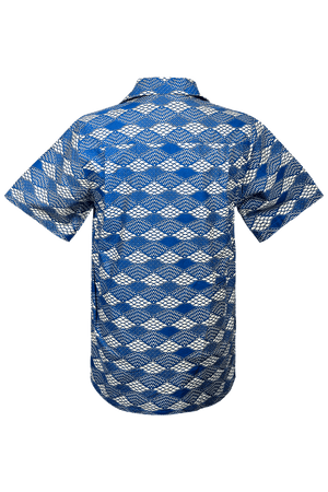 NOH NEE Hawaii Hemd | Blau